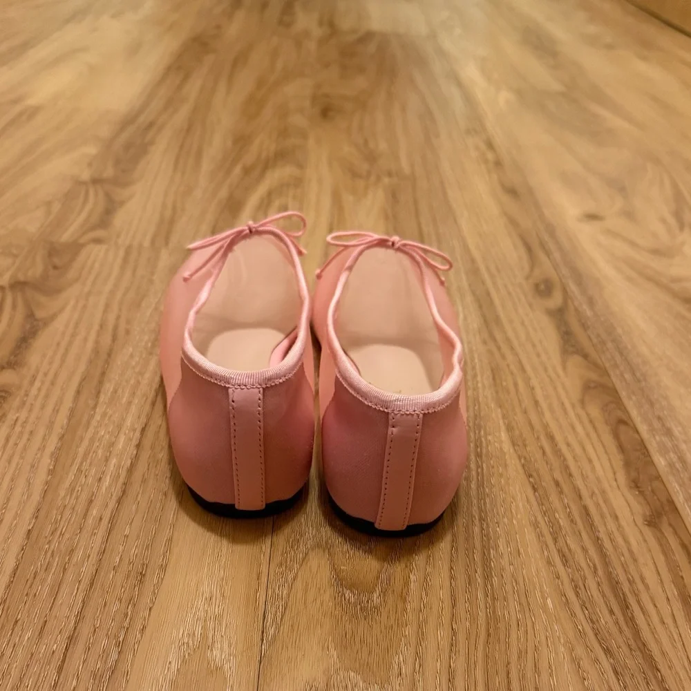 Loeffler Randall Landon Pink Mesh Ballet Flats - Picture 9 of 10